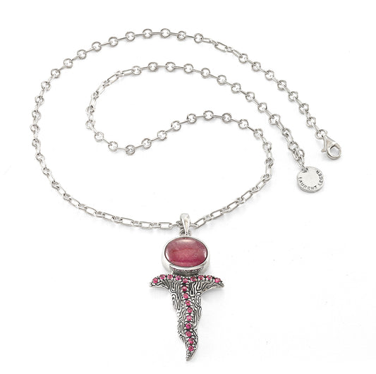 Keris Necklace Ruby - Reva Jewellery
