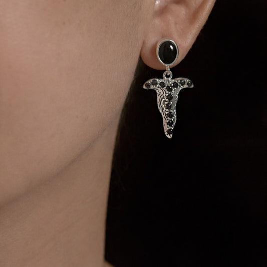 Keris Noir Earrings - Reva Jewellery