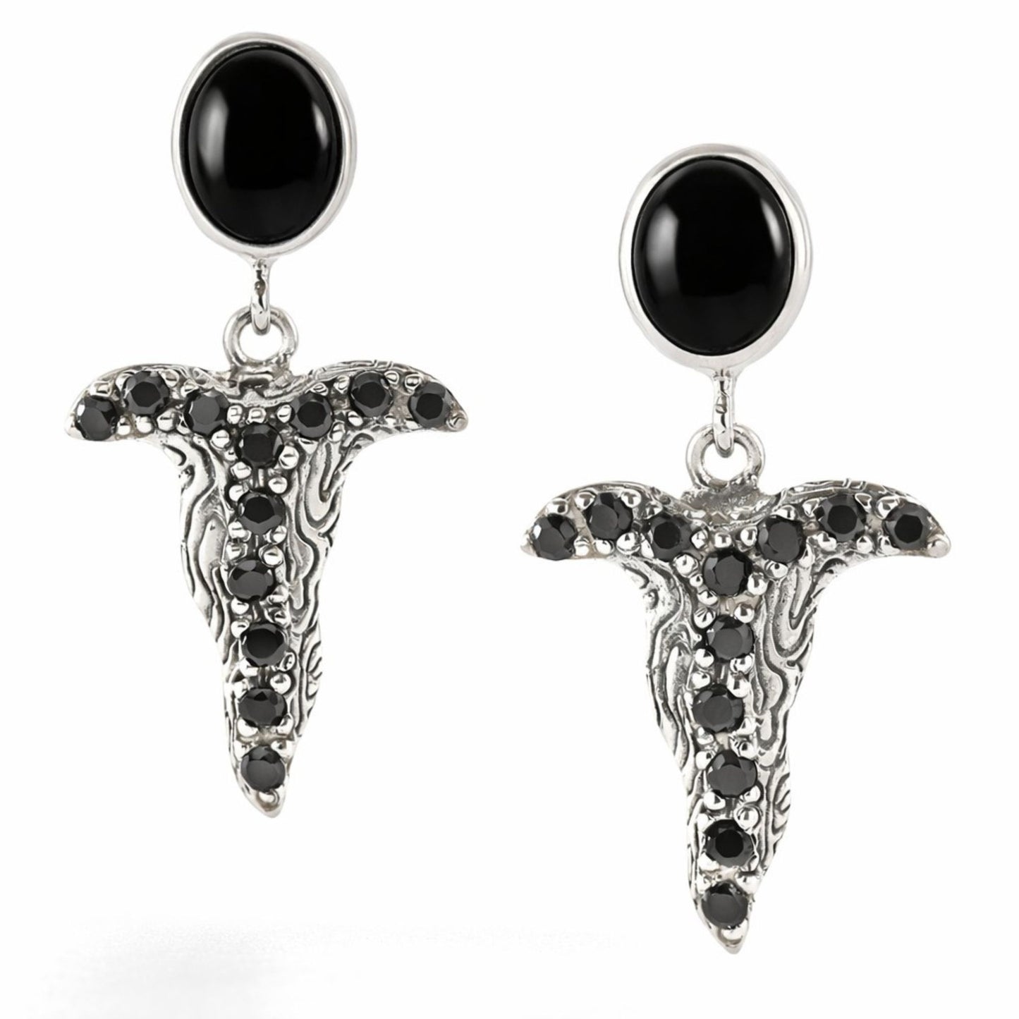 Keris Noir Earrings - Reva Jewellery
