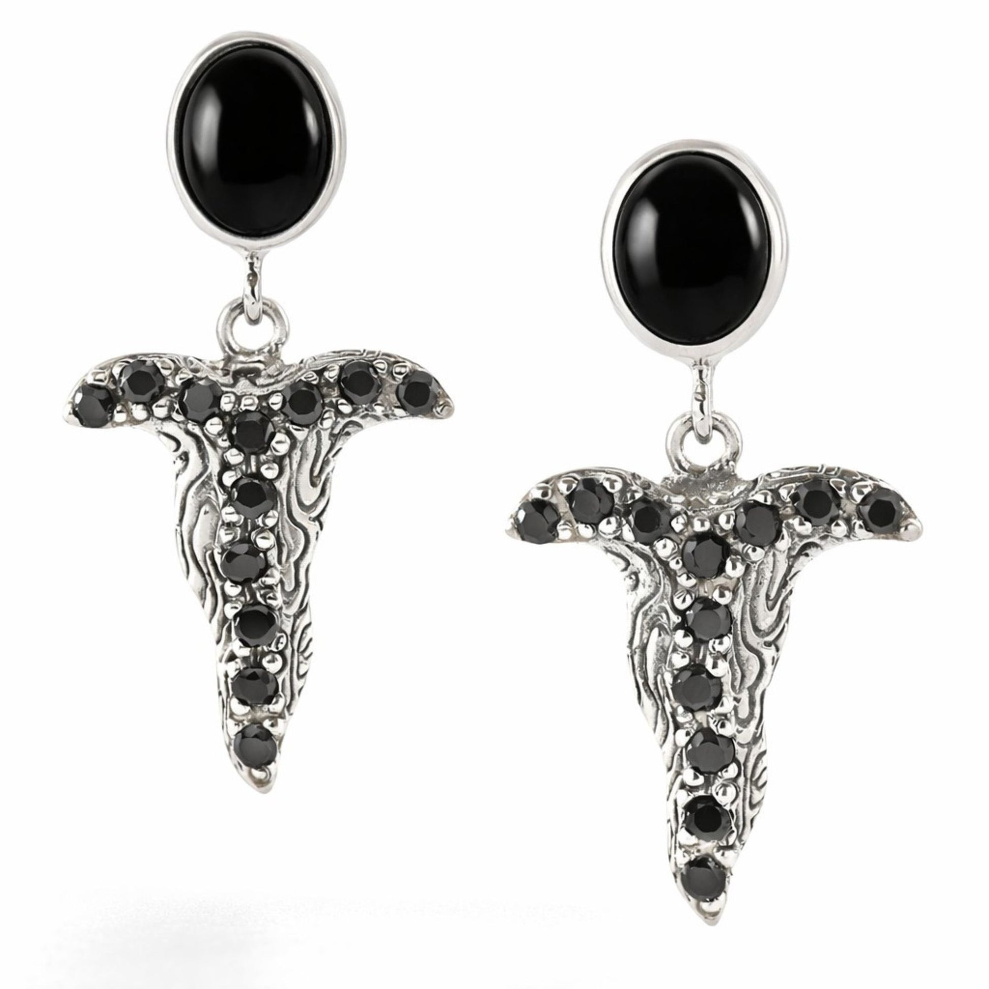 Keris Noir Earrings - Reva Jewellery