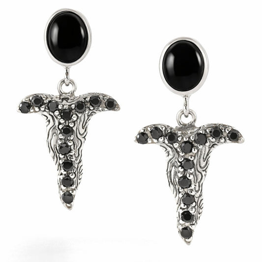 Keris Noir Earrings - Reva Jewellery