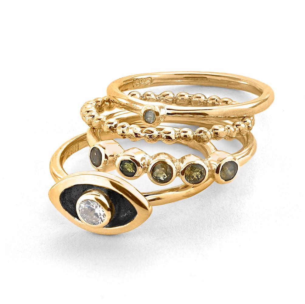 Mata Stack Rings-Reva Jewellery