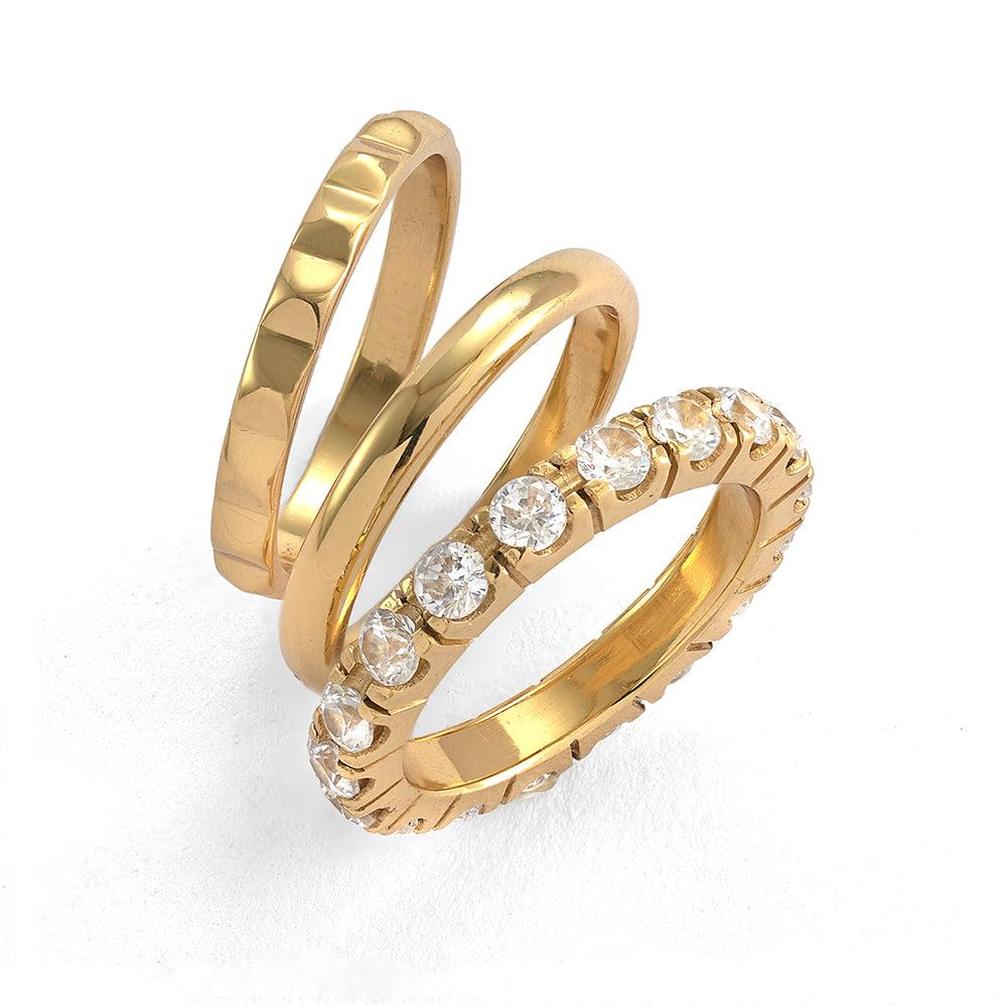 Reina Stack Rings - Reva Jewellery