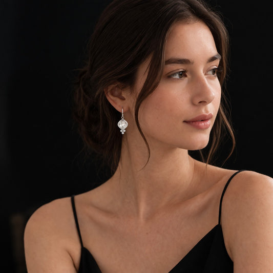 Three Little Stones Earrings - Reva Jewellery