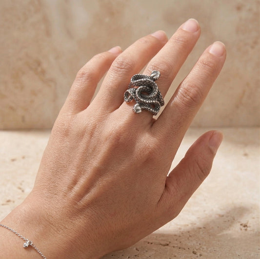 Twin Snake Ring - Reva Jewellery