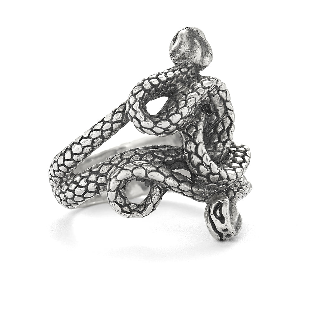 Twin Snake Ring - Reva Jewellery