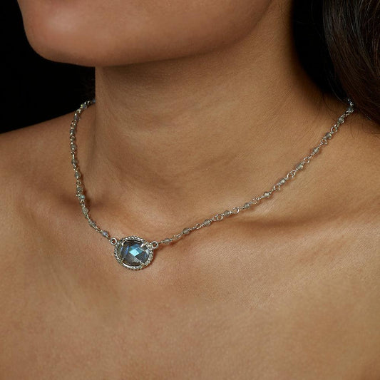 Jemma Labradorite Necklace - Reva Jewellery