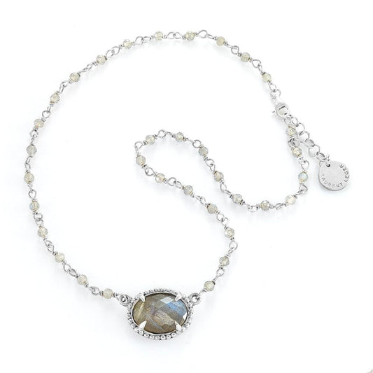Jemma Labradorite Necklace - Reva Jewellery