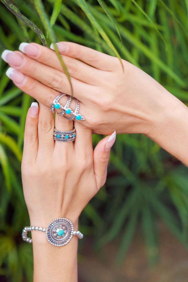 Alisha Turquoise Ring-Reva Jewellery