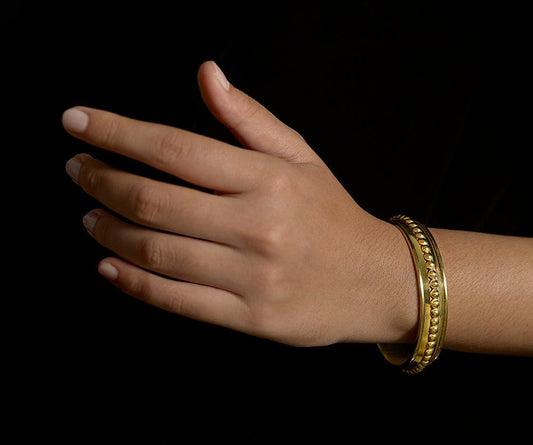 Brave New World Bangle Vermeil - Reva Jewellery