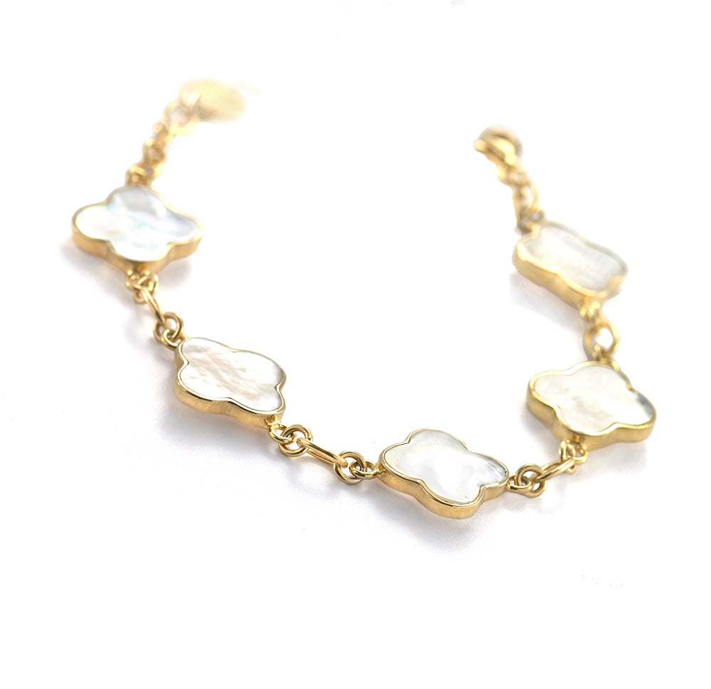 Clover Bracelet Vermeil - Reva Jewellery