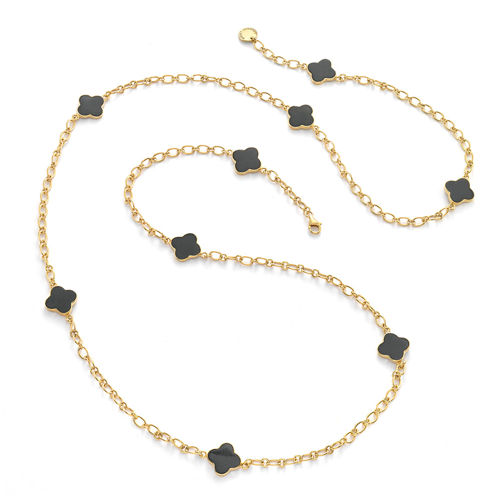 Kalung Rantai Black Clover Vermeil