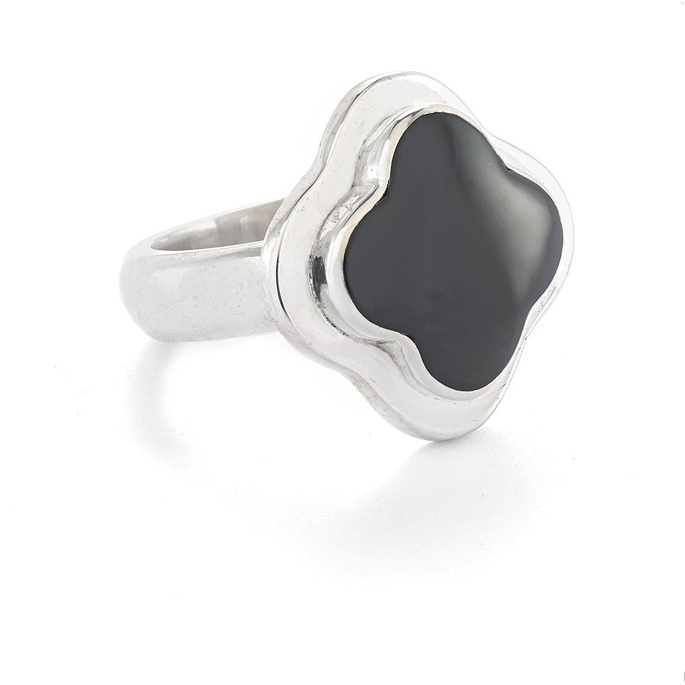 Black Clover Ring - Reva Jewellery