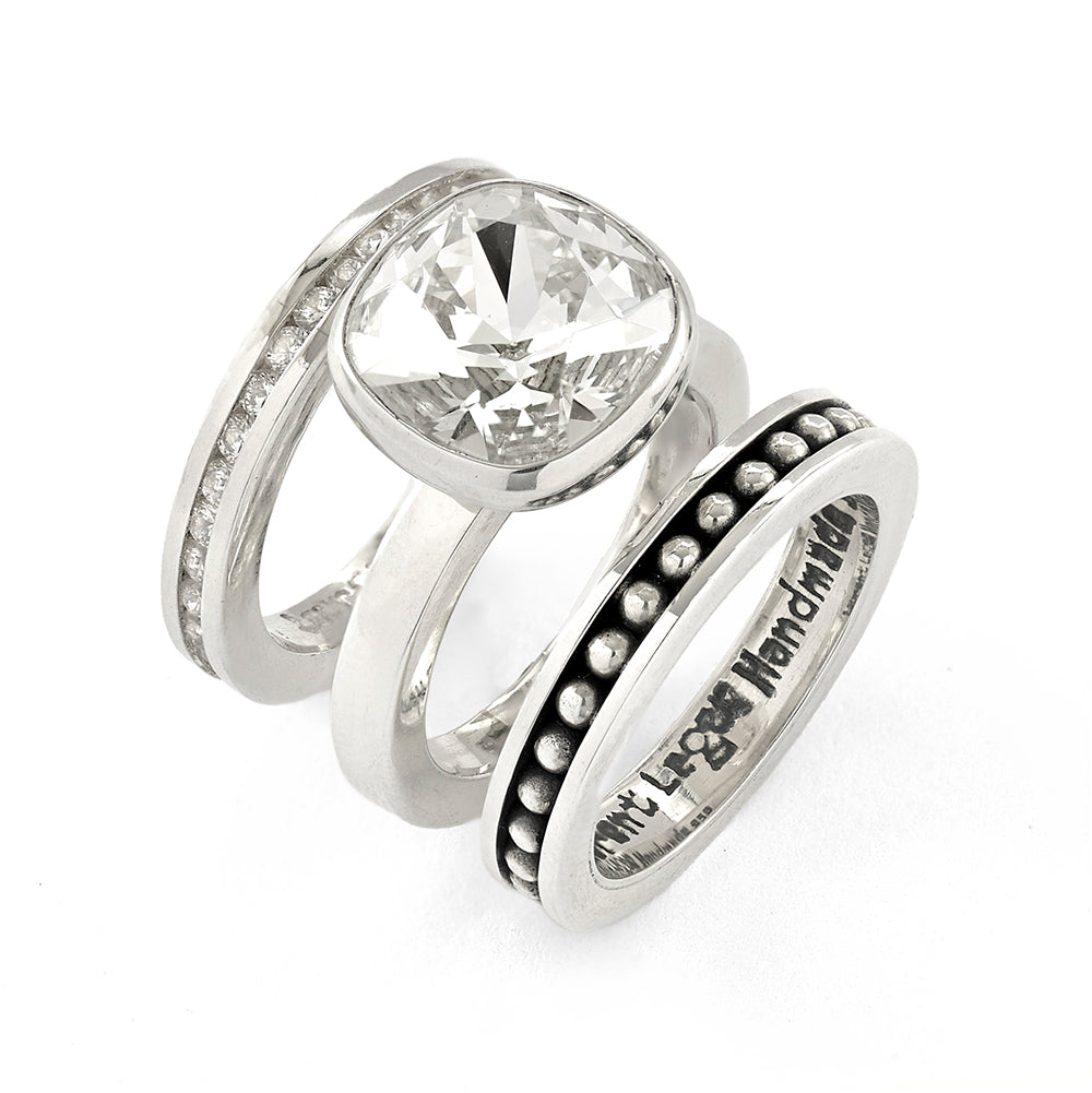 Tiga Stack Rings Diamond - Reva Jewellery
