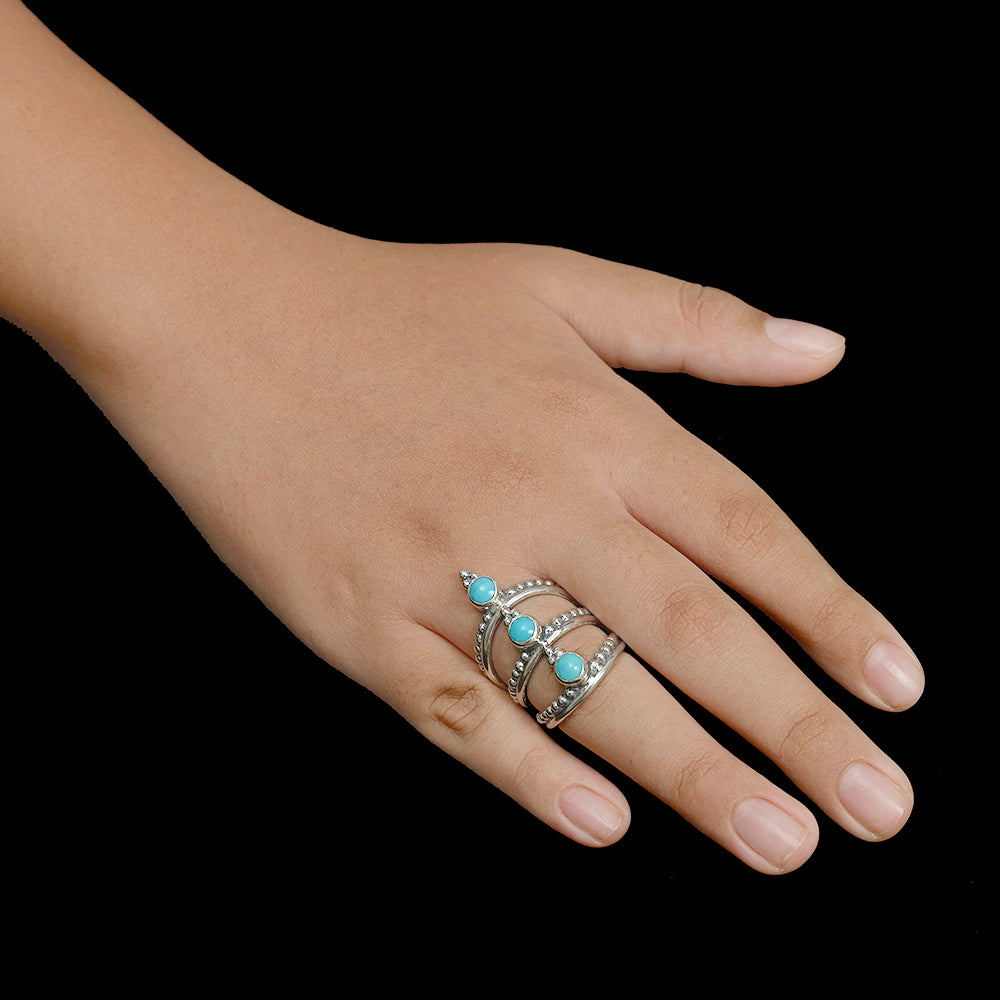 Tricia Turquoise Ring - Reva Jewellery