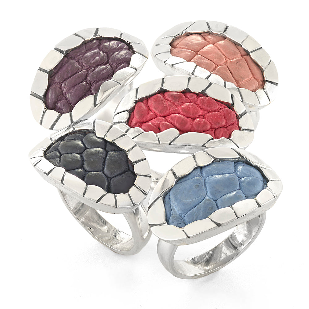 Croc Color Ring - Reva Jewellery