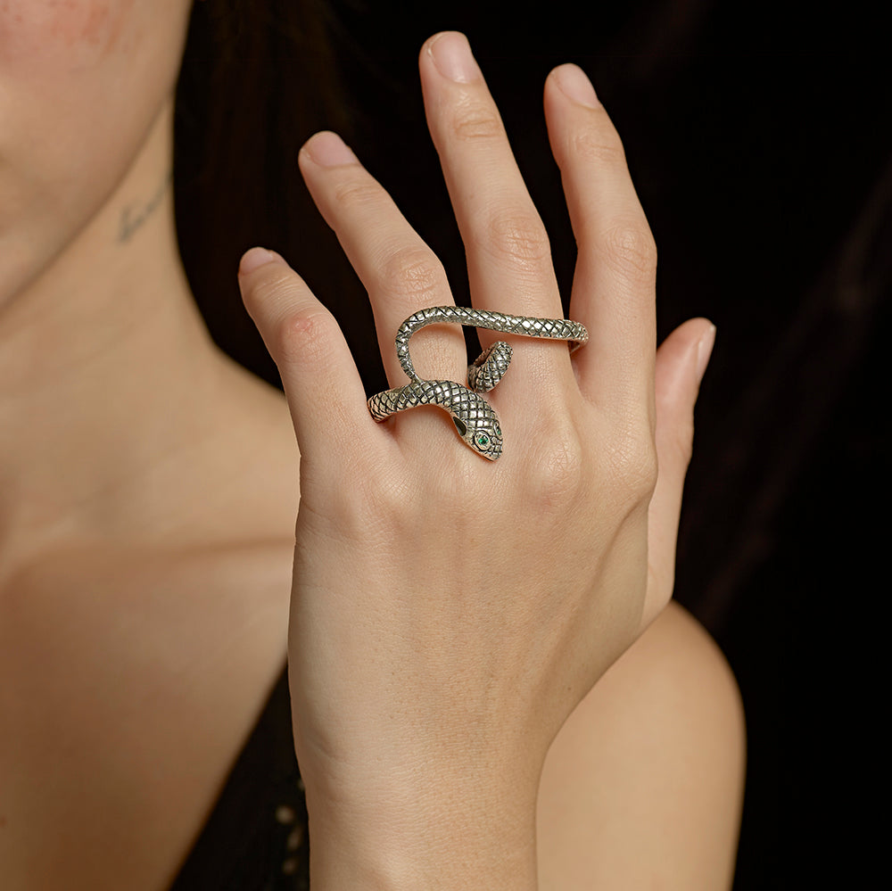 Kaa Snake Ring - Reva Jewellery