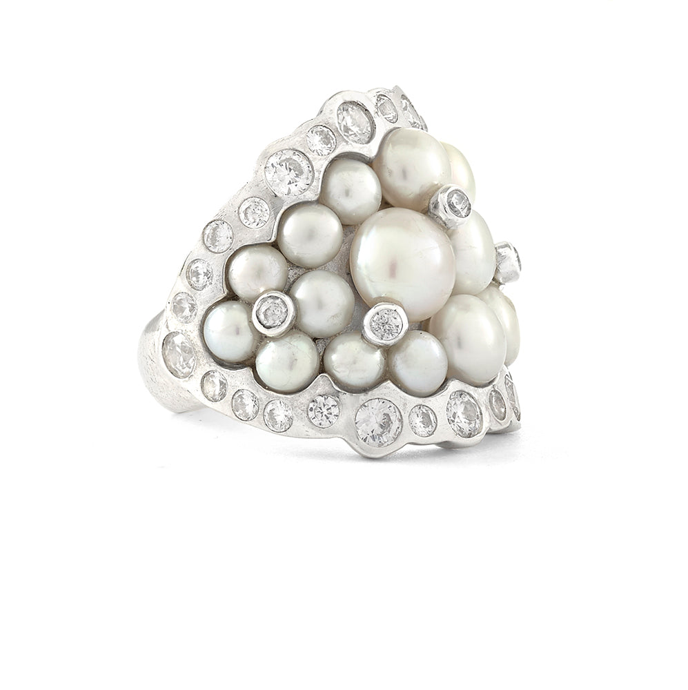 Medusa Pearls Ring - Reva Jewellery
