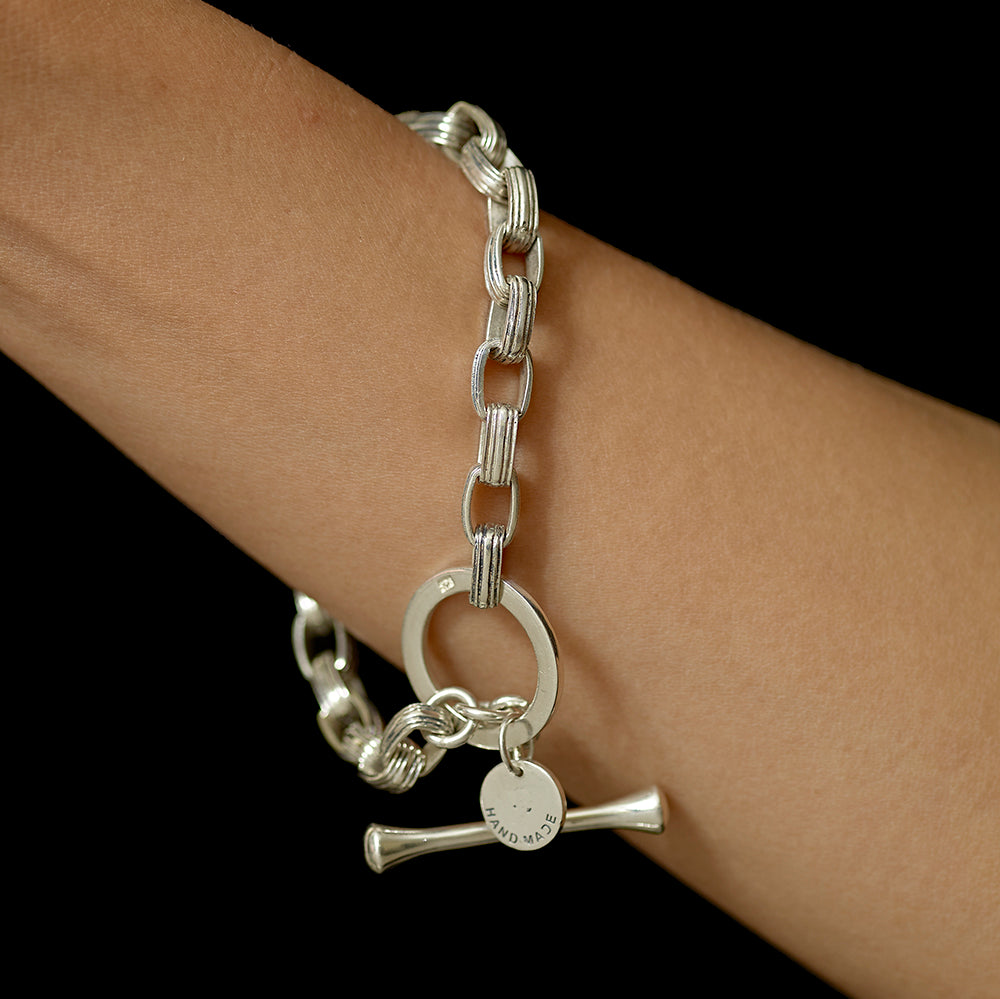 Valerian Deco Link Bracelet - Reva Jewellery