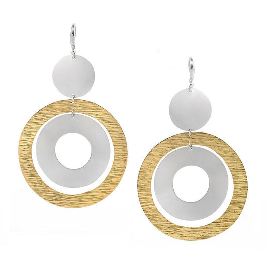 Geo Disc Earrings - Reva Jewellery