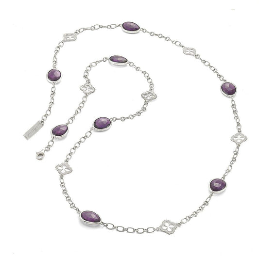 Ira Amethyst Necklace - Reva Jewellery
