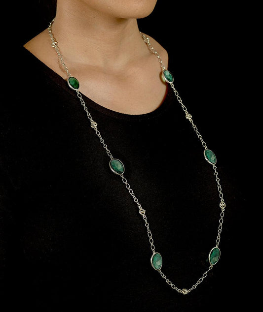 Ira Green Quartz Necklace - Reva Jewellery