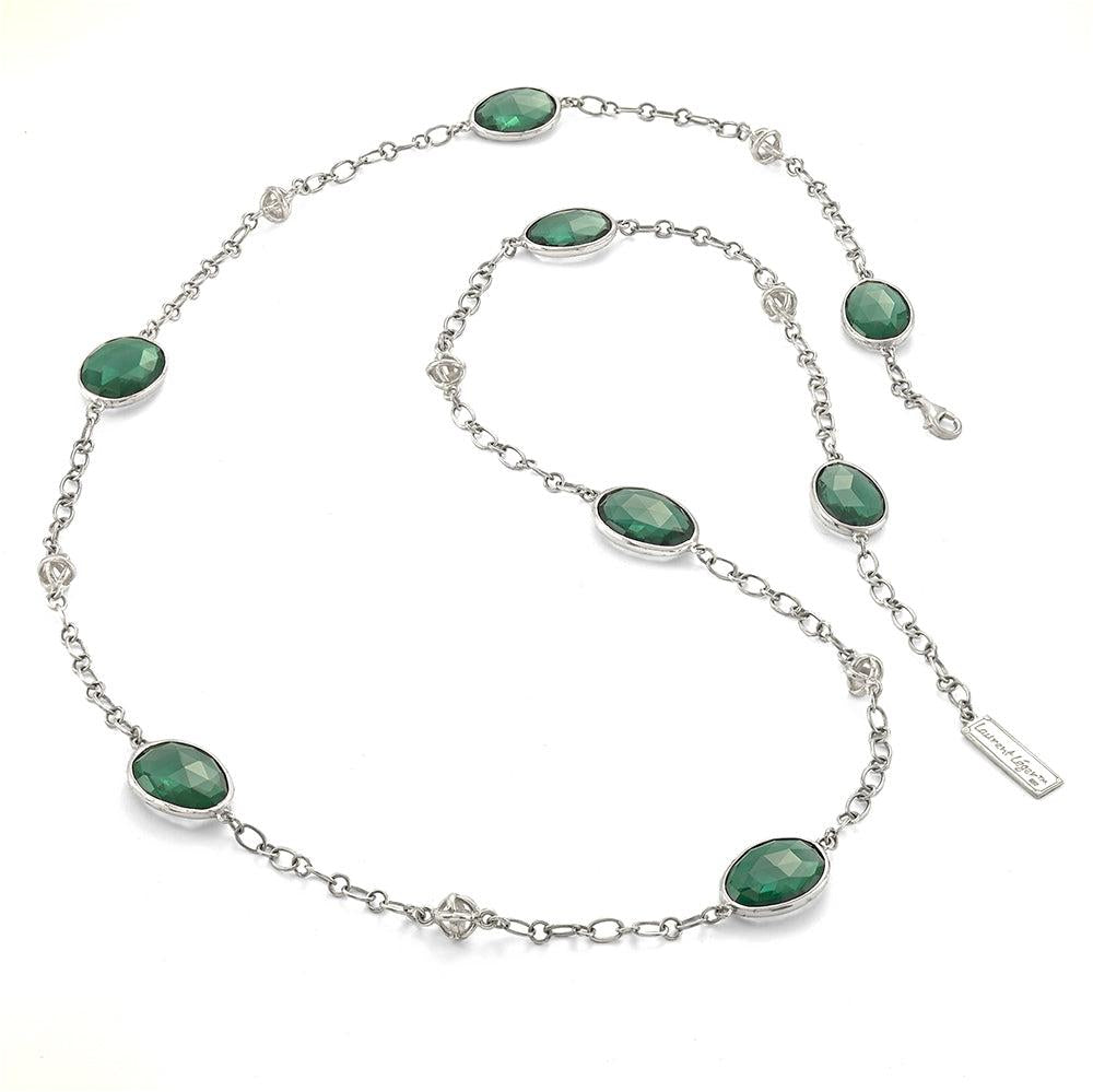 Ira Green Quartz Necklace- Reva Jewellery