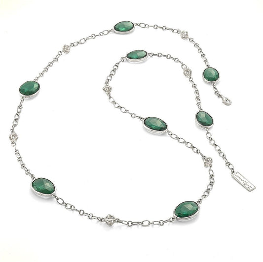 Ira Green Quartz Necklace- Reva Jewellery
