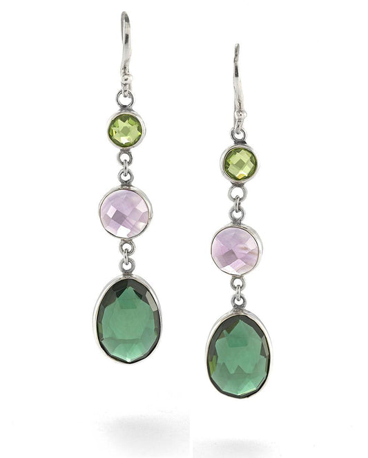 Ira Green quartz Earrings - Reva Jewellery