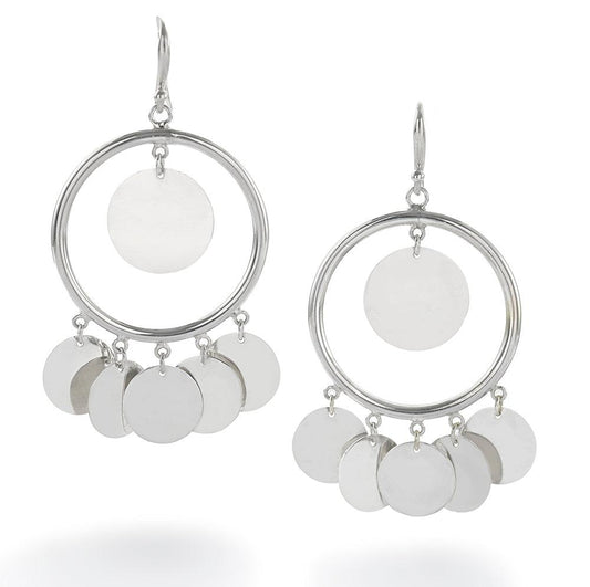 La Gitane Twin Disc Earrings - Reva Jewellery