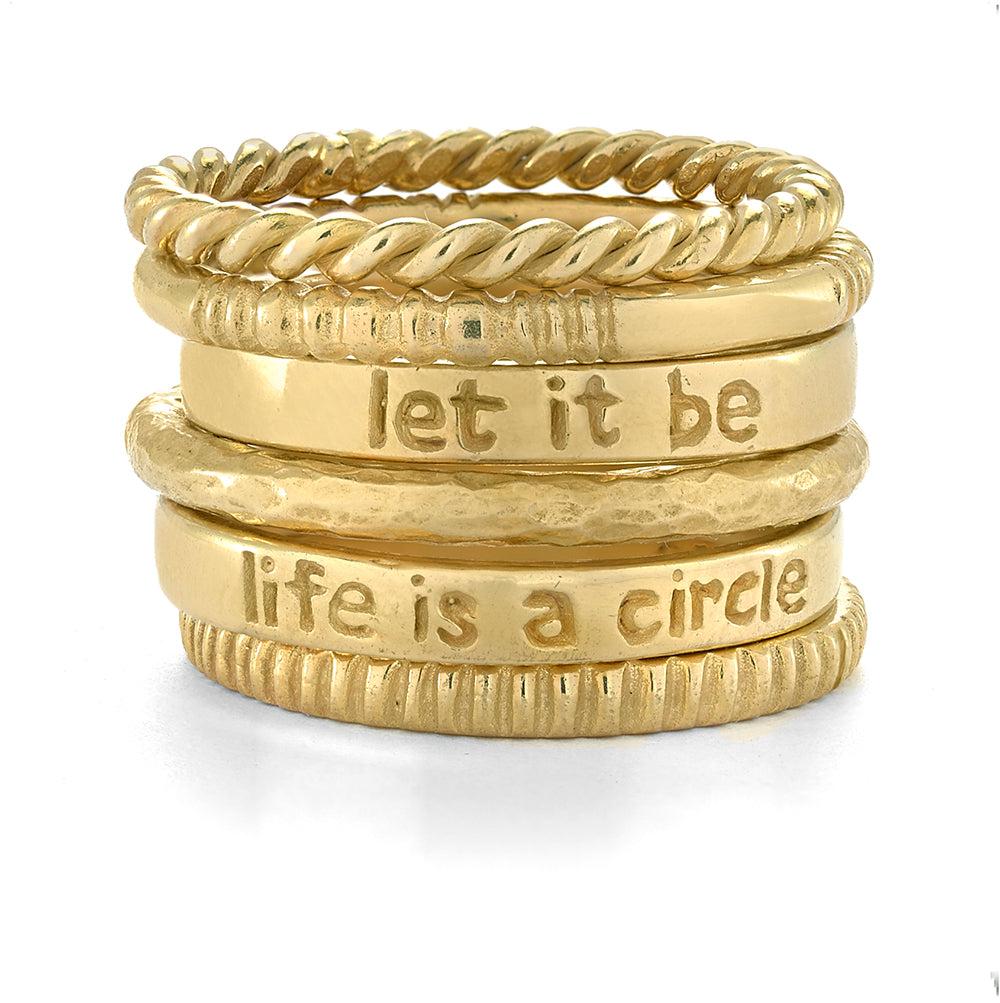 Let It Be Stack Rings - Reva Jewellery