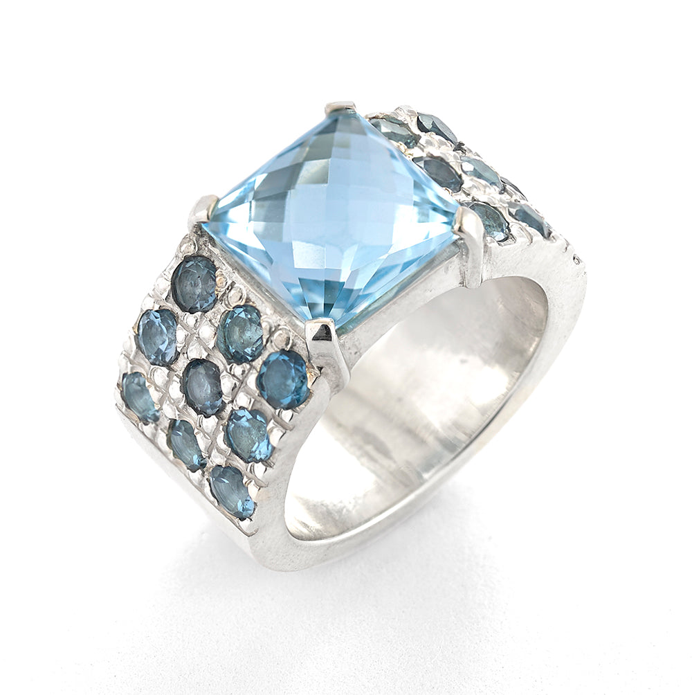 Cincin Biru Emma - Perhiasan Reva