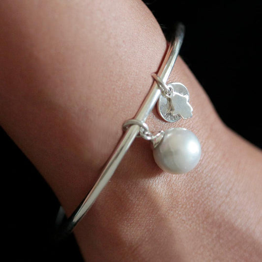 Hamsa Pearl Bracelet - Reva Jewellery
